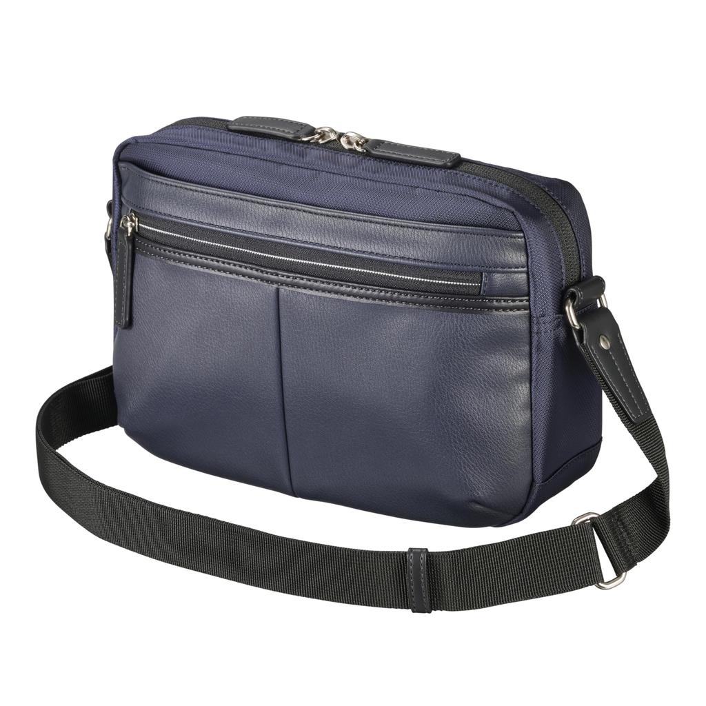 Fineseed TOKYO Shoulder Bag Casual Shoulder CS2404 Horizontal Navy 7 pockets for easy Perfect for casual occasions such as strolling around taking and