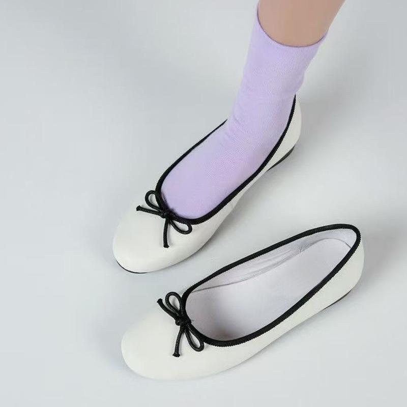 New Niche Mary Jane Shoes for Women, Bow and Pedal Ballet Shoes