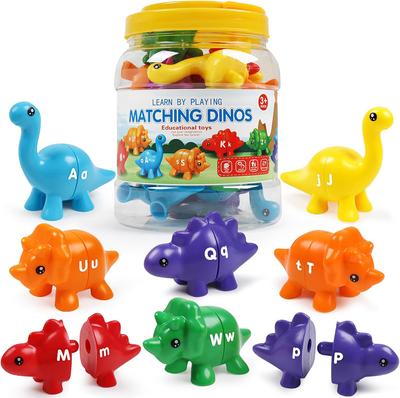 Kleinkind Dinosaurier Montessori Spielzeug Für 1 2 3 4 Jahre Kinder Alphabet Zahlen Zuordnungsspielzeug Vorschule Lernen Pädagogisch Sensorisches Spielzeug