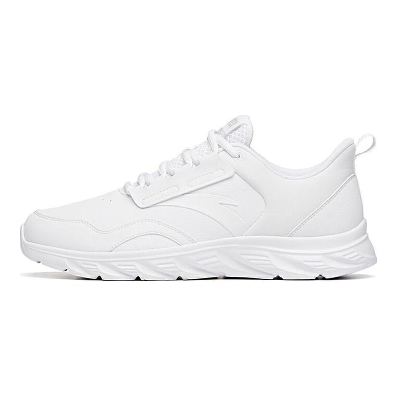 Anta Casual Cushioning Slip Resistant Abrasion Resistant Breathable Low top Running Shoes Men's White 912045524-4