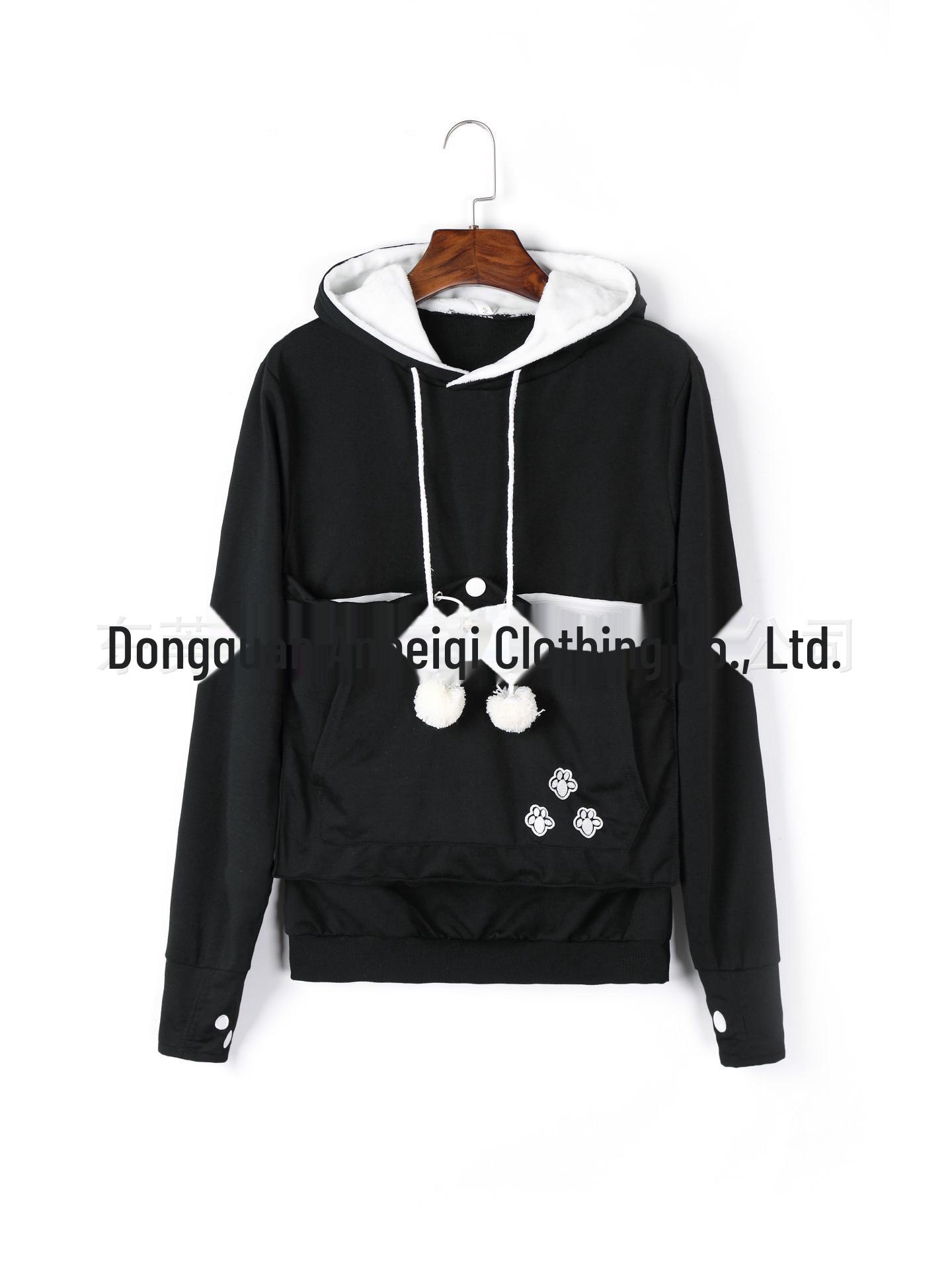 Star-Look Haustier-Hoodie - Trendiges Frühlings-/Sommer-Sweatshirt für Haustiere Small schwarz
