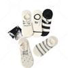 Invisible Puppy Striped Cartoon Boat Socks Summer Women's Style Breathable Short Socks College Style Casual Cotton Socks