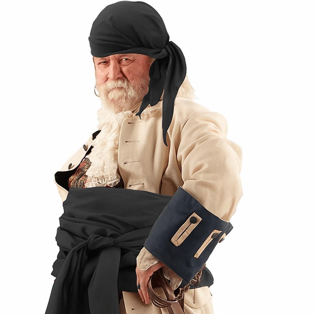 Head Wrap Halloween Scarf Belt Canvas Cosplay Costume Retro Pirate Headband Waist Belt  Men