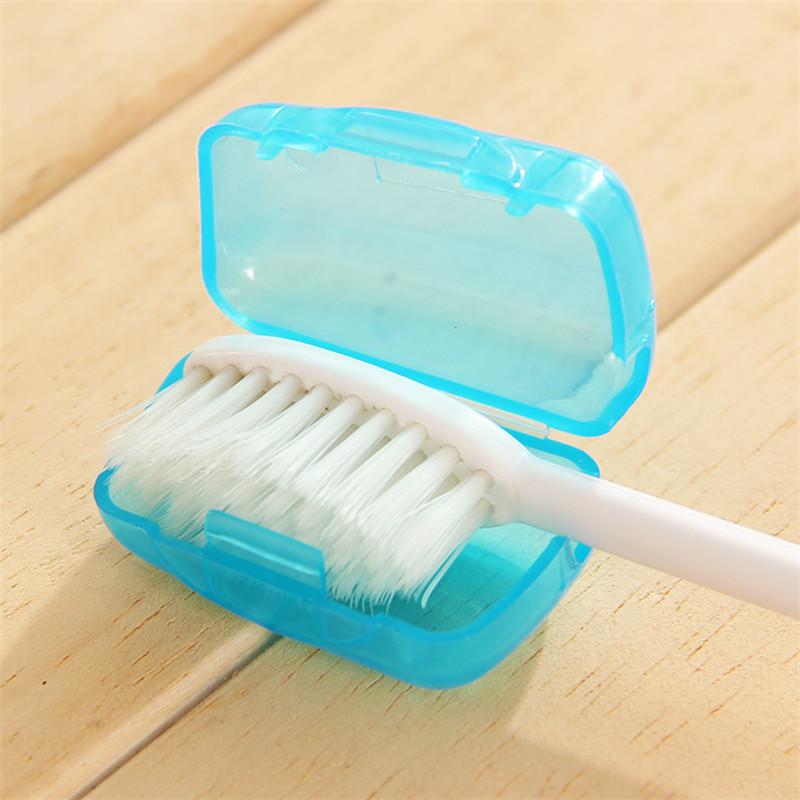 5/10pcs- Easy to store toothbrush set with brush head protector for easy carrying, teeth whitening, camping, and hiking
