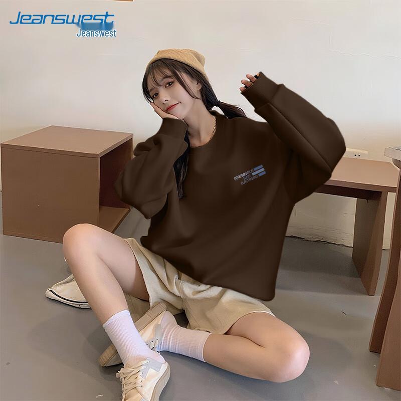 

Jeanswest Women s Retro Striped Loose Pullover Sweatshirt 3XL