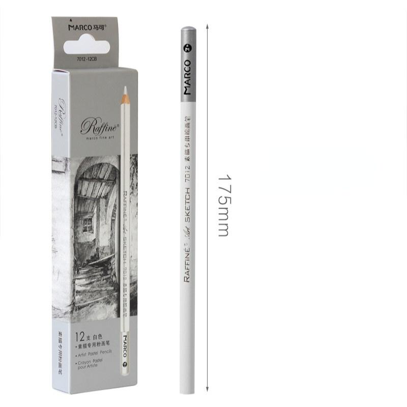 Marco White Charcoal Pencil Profesional Black Charcoal Pen Sketch Drawing Para Dibujar Papeleria Soft-medium-hard Chrcoal Pen
