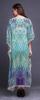 Phagun Biquíni feminino Ikat Ikat Long Beach Kaftan Beachwear Maxi
