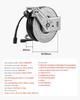 Pressure Washer Hose Reel, 19.8 M X 6.4 Mm Retractable Power Heavy-Duty Steel Washer Hose Reel, 3200PSI Max, Auto-Rewinding, Flexible Wall/Floor