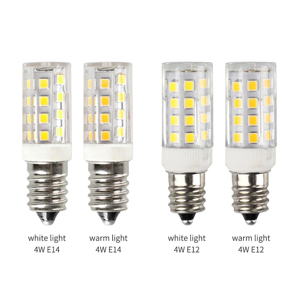 Ceramic 4W E12 LEDs Light Bulbs AC220V Fridge Screw Base Refrigerator Kitchen Hall LEDs Bulbs Non-flicker Corn Light Bulbs