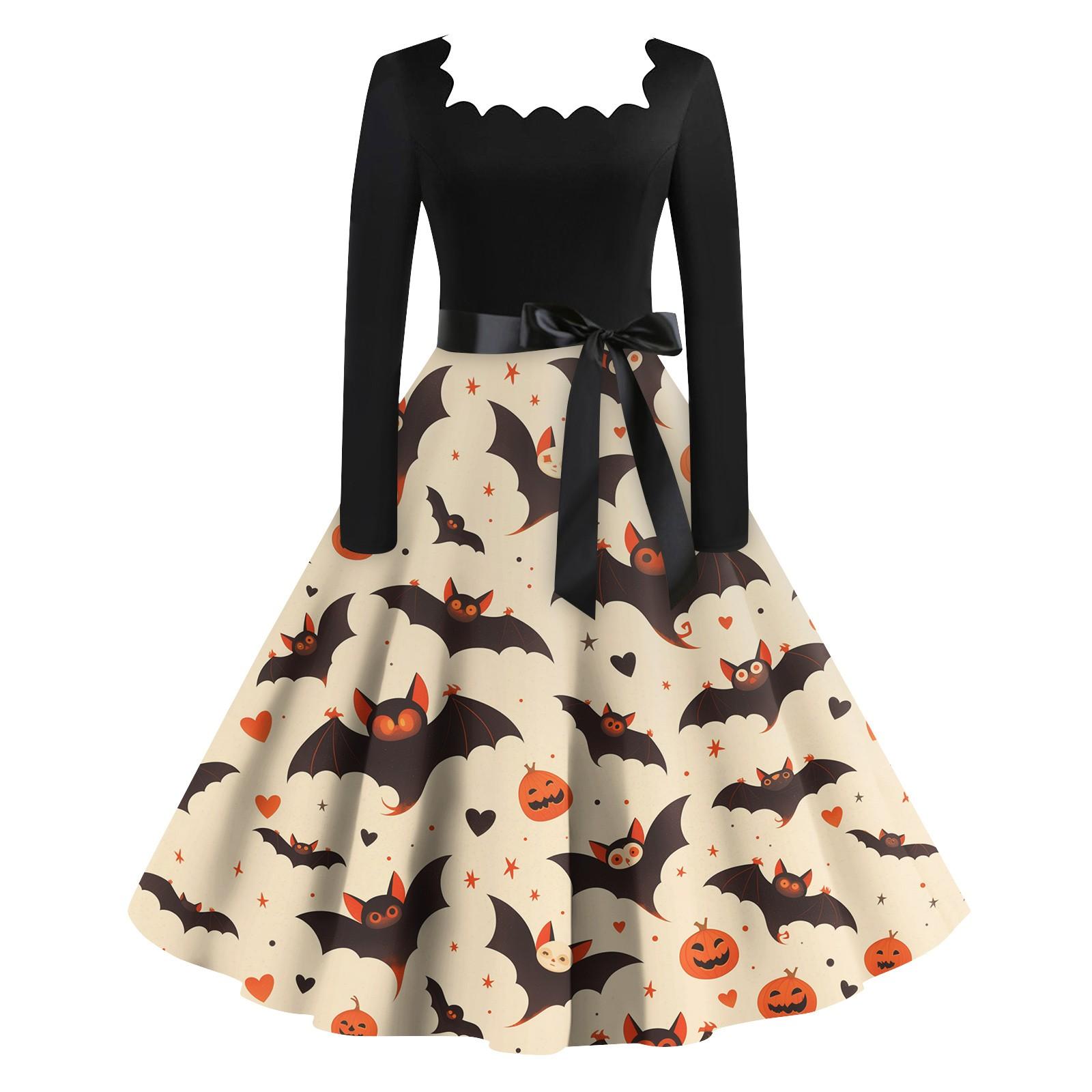 

Женский повседневный пуловер с квадратным вырезом и принтом на День Святого Валентина, платье с длинными рукавами и высокой талией M хаки