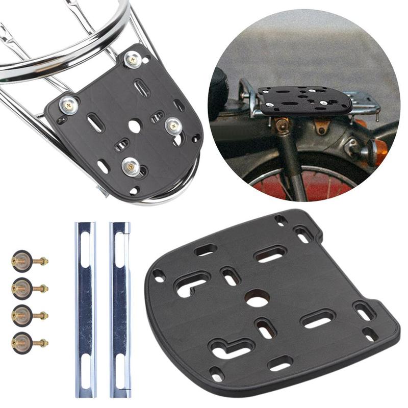 Motorcycle Tail Top Box Rear Luggage Base Plate Bracket For Helmet Trunk Quick Release Shelf Holder