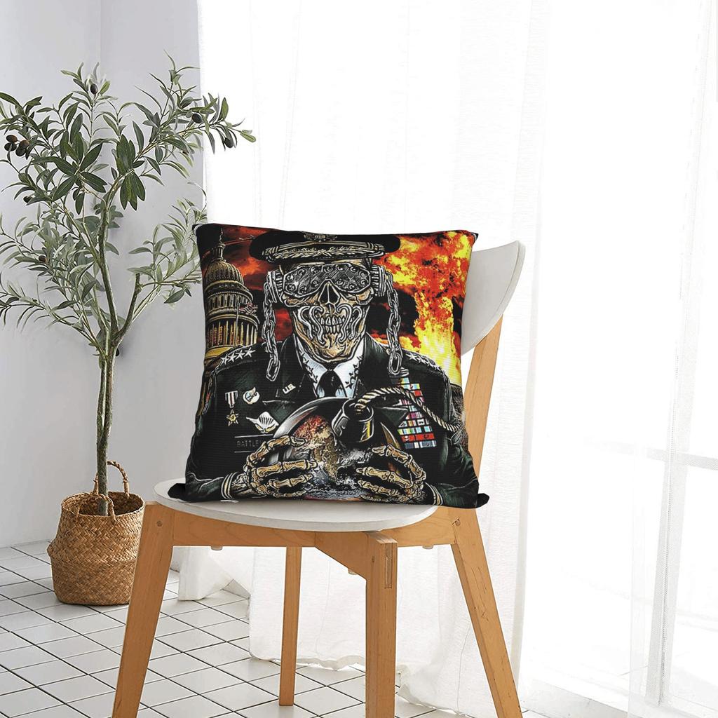 Megadeths Pillow Case MegaRock City Poster Comfy Pillow Cover For Sofa Car Home Decor Fashion Pillowcases