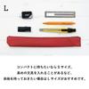 Tabarat [Limited Stock, Discontinued] Men's Genuine Leather Pencil Case, Made In Japan, Simple Slim Leather Pencil Case (Large - Taupe)