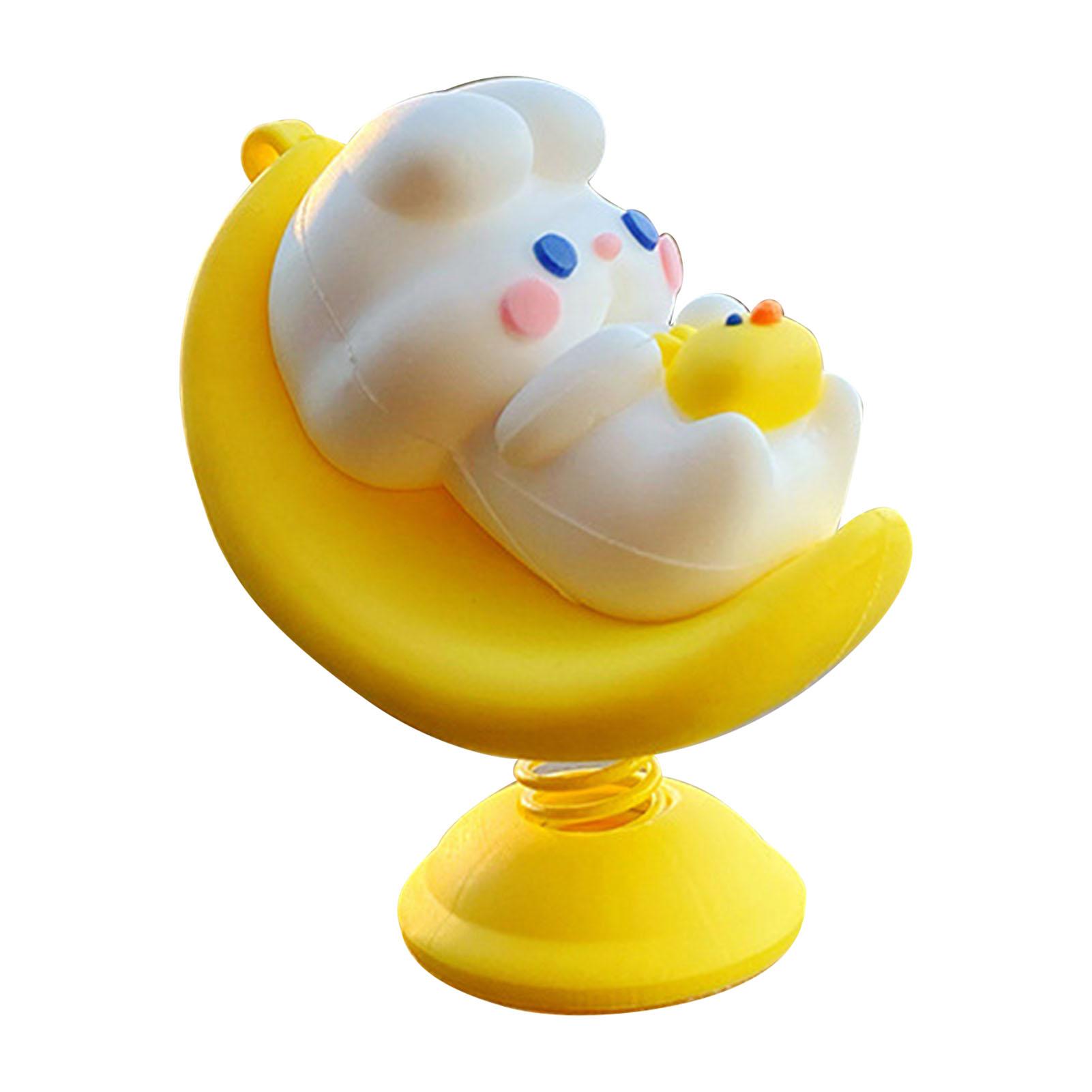 Car Dashboard Spring Cute Shaking Doll Figurine Shaking Spring Toys Car Dashboard Decoration Toy Moon design