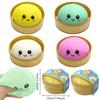 Hoge Kwaliteit Glitter Dumpling Glitter Dumpling Squishy Met Doos Dumplings Sensorisch Knijpspeelgoed voor Stressspeelgoed