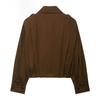 Ladies' Fashionable Short Sleeved Button Up Jacket Jacket
