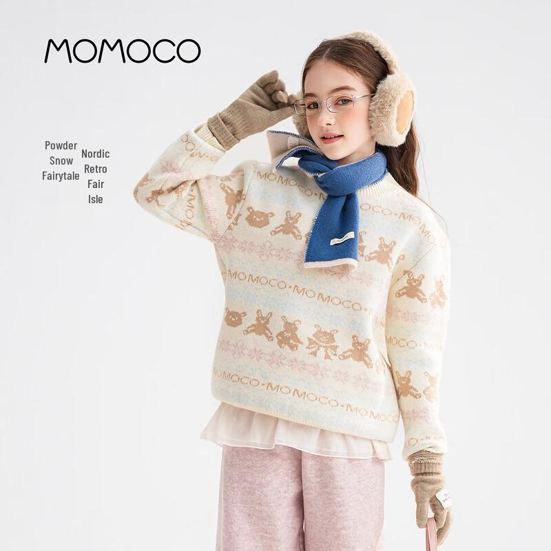 MOMOCO Girls  Winter Pullover Knit Sweater 110