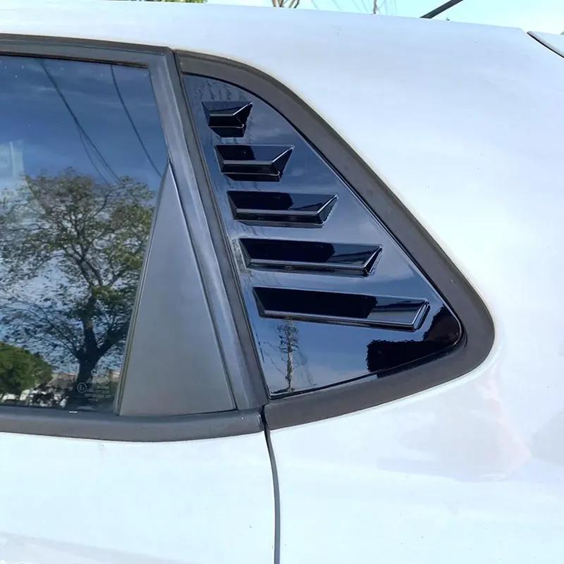 For Volkswagen VW Polo MK5 6R 6C 2011- 2017 ABS Plastic Rear Window Quarter Louver Scoop Cover Side Vent Trim Car Adhesive Parts