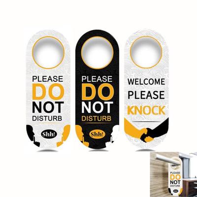 New Design PVC Door Sign Double Sided Please Do Not Disturb Hotel Bulletin Board Door Hanger Bar
