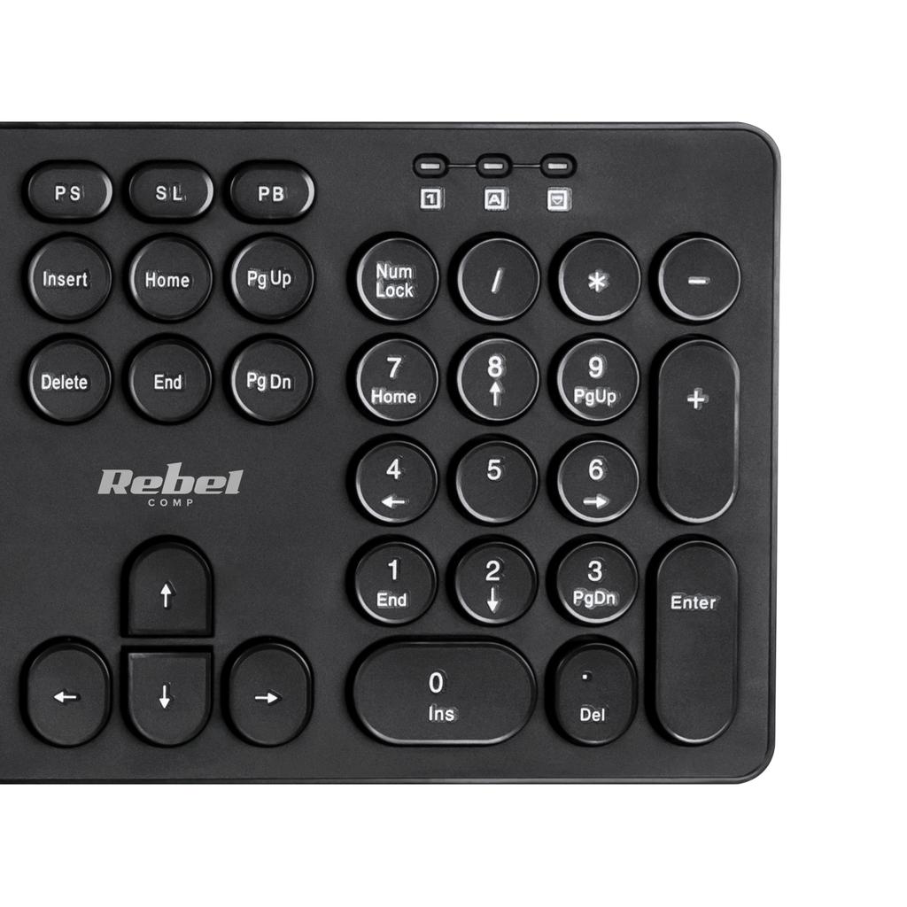 Rebel WS400 wireless keyboard and mouse set
