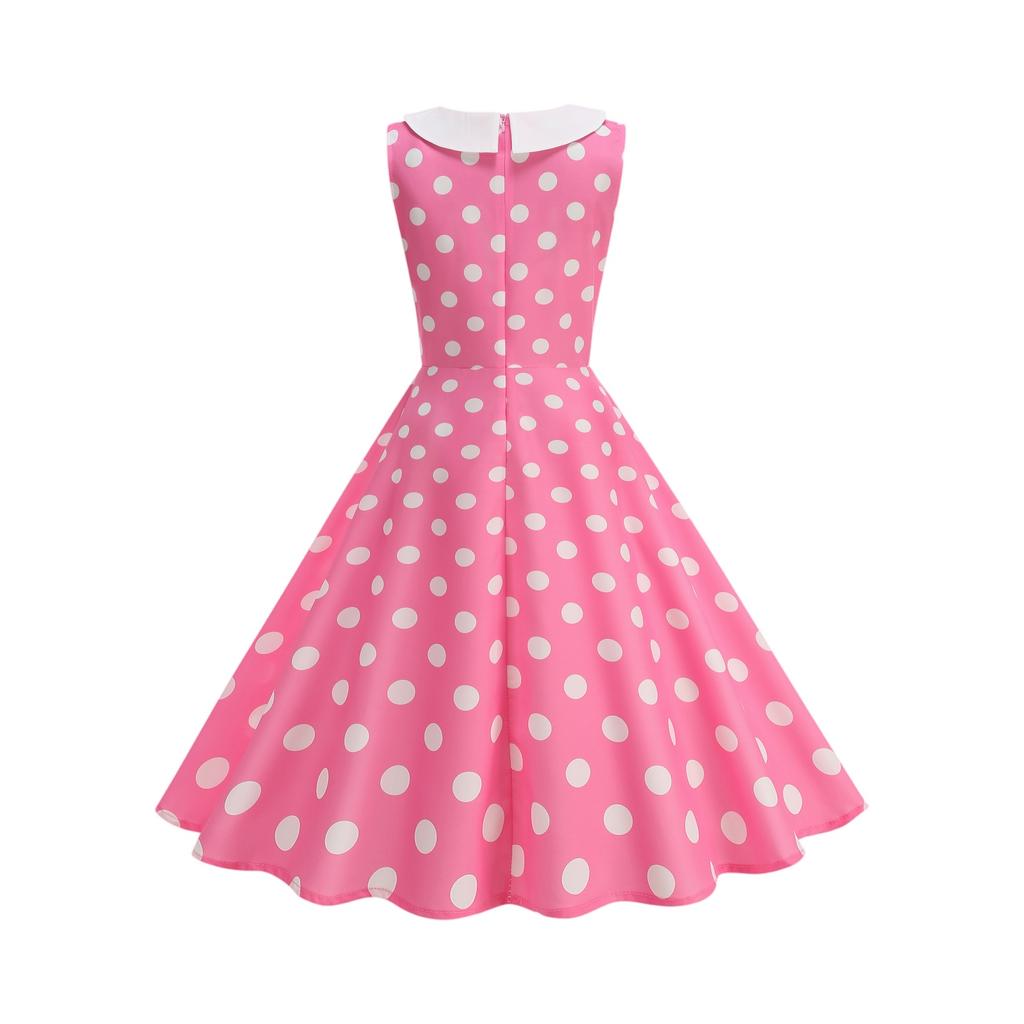 Women's Fashion Color Sleeveless Dress