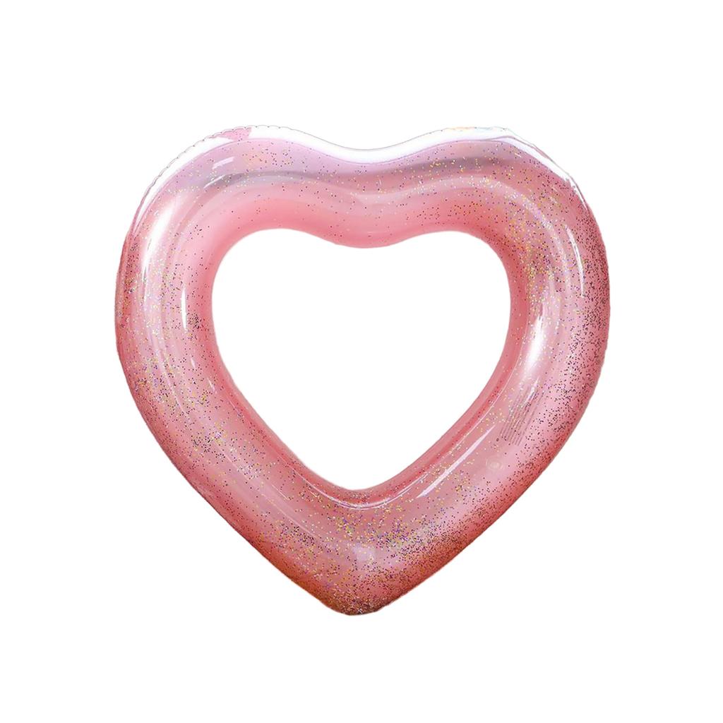 Inflatable Swimming Rings Inflatable Pool Float Heart Shaped Summer Swimming Pool Float Rings Water Fun Beach Party Toy