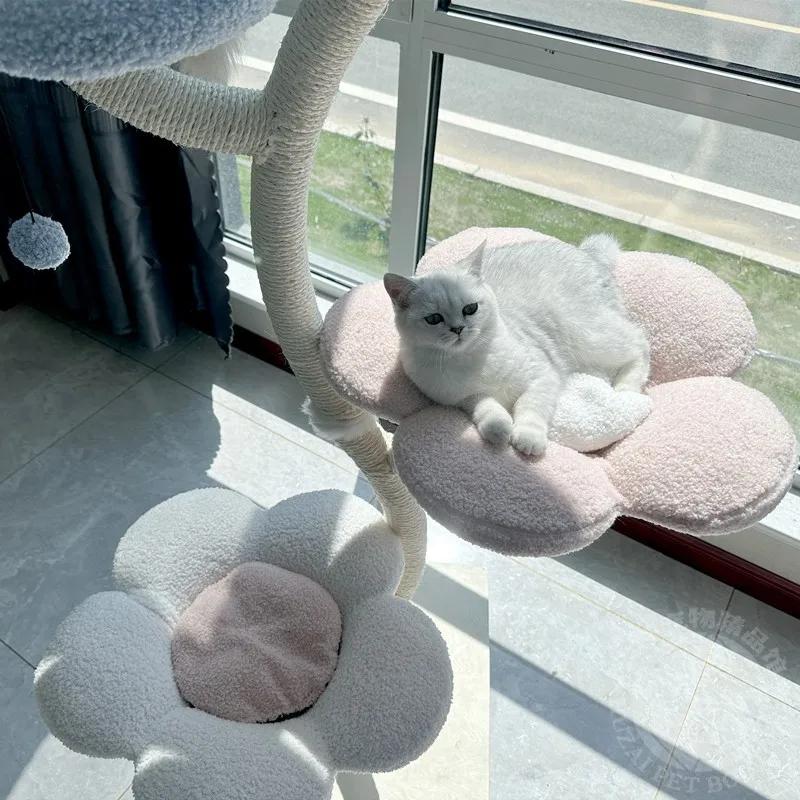 Cat Climbing Frame Big Cat Claw Tree Nest Tower Sisal Grinding Claw Rod Removable Washable Pet Entertainment To Rest Products