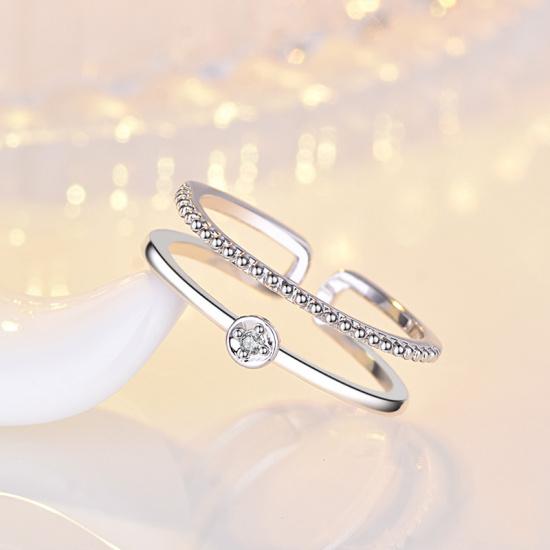 925 Sterling Silver Ring Adjustable Simplicity For women Fashion Exquisite Student Girlfriend Jewelry Accessories Wedding PartyGood product