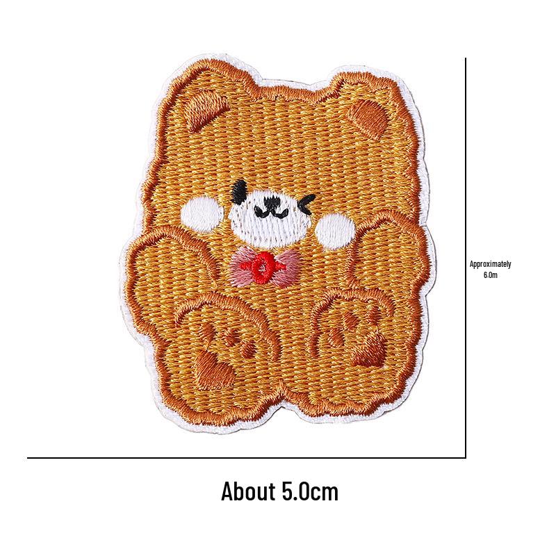 Self-Adhesive Embroidery Cartoon Patch Stickers for Clothes and DIY Journals