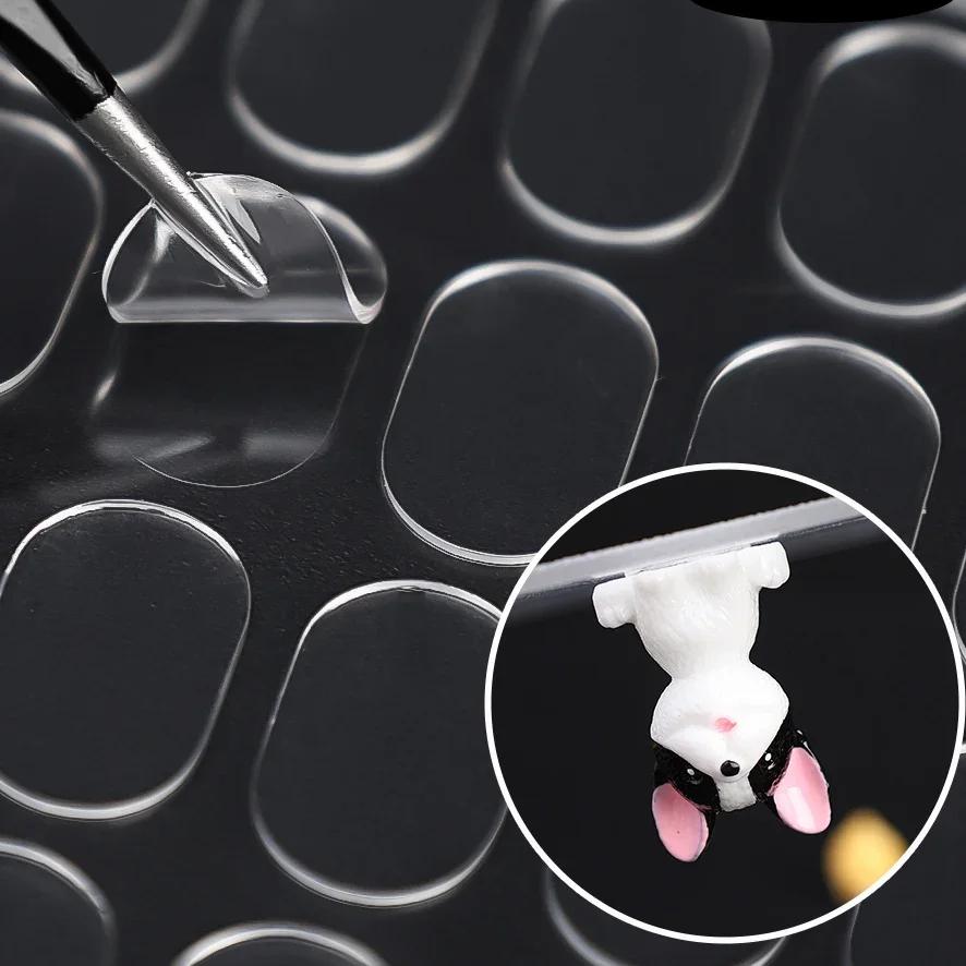 100/300pcs Double -sided Glue Pads Adhesive Sticker for Blind Box Landscape Doll Foot Fixed Glue Transparent Seamless Patch