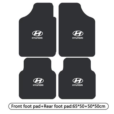 For Hyundai N NLine Tucson Accent Elantra Santa Fe Sonata I10 2/4pcs Car Floor Mats Universal Auto Foot Pad  Automobile Interior