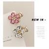 Catch Clip New Crystal Flower Sweet Korean Hairpin Mini Small Crystal Ins Hair Claw Bang Leisure Casual Party Outdoor