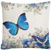 Fresh Spring and Summer Pillowcases, Flowers, Green Leaves, Butterfly Pillowcases, Home Sofa Cushions, Bedroom Pillows