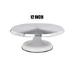 Aluminum Alloy 12 Inch Turntable Cake Decoration Accessory Set Rotating Cake Stand Tool Metal Stainless Steel Pastry Cake Stand