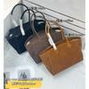 Kendou Same THE * Marlo Cowhide Old Money Wind Handbag Shopping Bag Tote Big Bag Underarm Briefcase