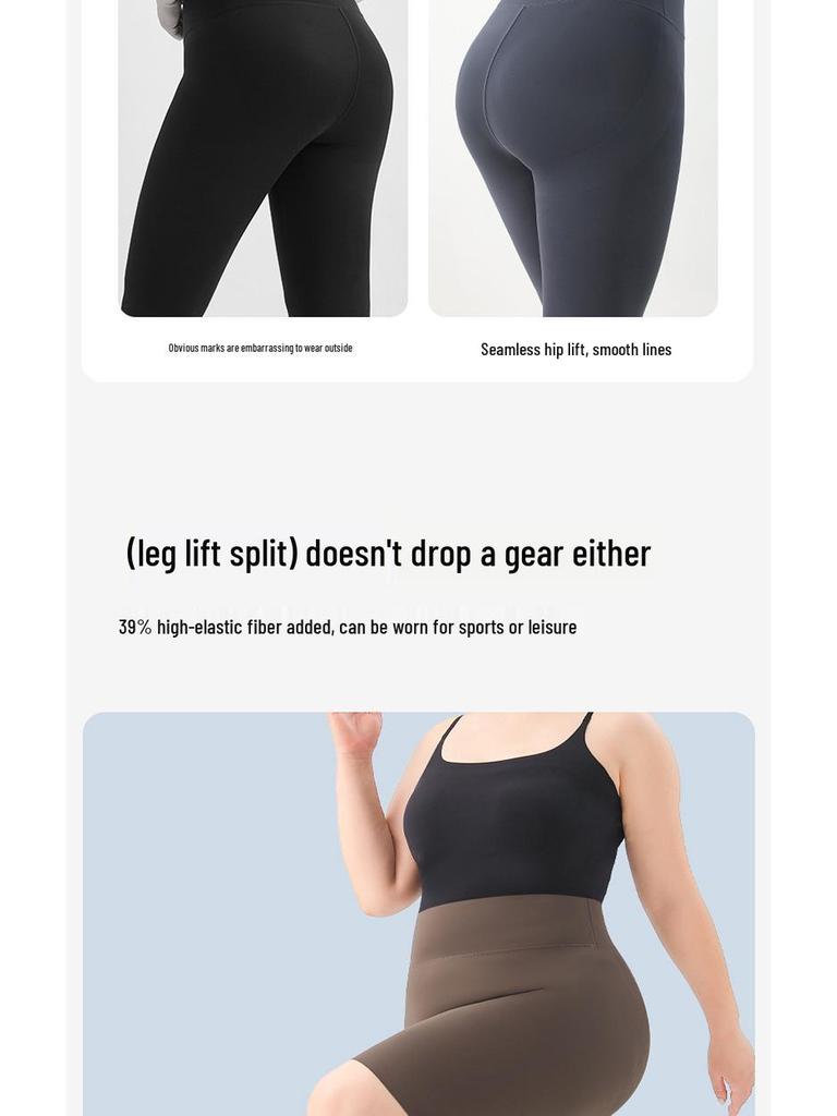 Women's Plus Size Shark Pants - Summer Fitness Cycling Yoga Shorts, Non-Dropping Crotch, 200 Jin, Fat MM.