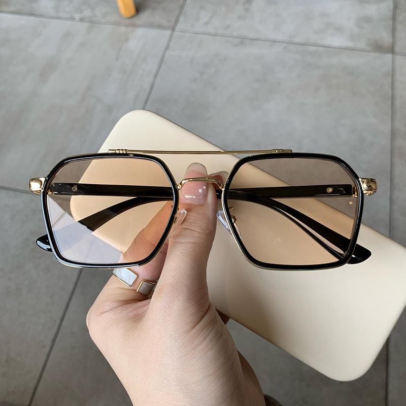 Vintage Retro Women Sunglasses Korean Fashion Double Bridge Sun Glasses Men Fishing Driving Unisex