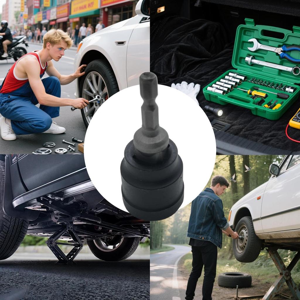 Gmokluytw Rv Stabilizer Jack Driver Adapter - Proof Socket Tool, Large Tire Replacement