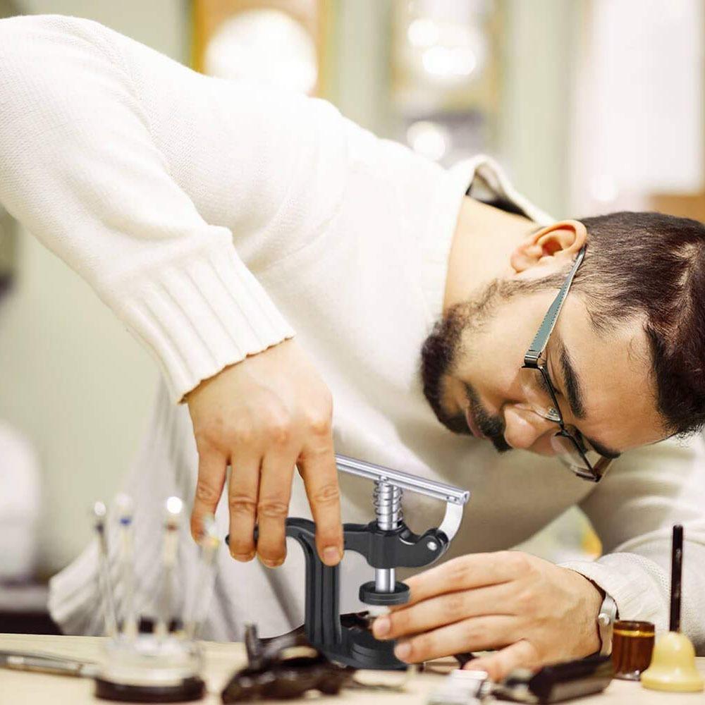 16Pcs Watch Press Tool Battery Replacement Tool Kit And Fitting Dies For Watch Back Remover Closer Repair Rear Cover Open