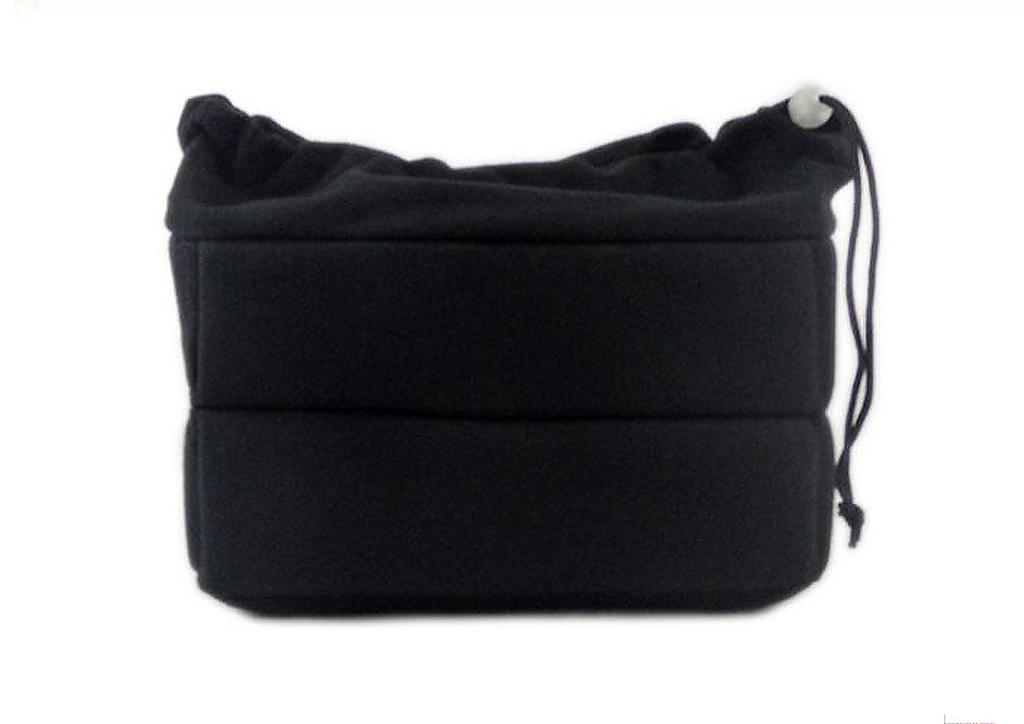 Camera Case Inner Bag SLR Shock Absorption Cushion Soft Soft Material Colorful Stylish Bag In Bag [SCGEHA] (Black)