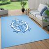 Olympique De Marseille Flannel Pattern Square Carpet,Area Rug,Carpet Rug for Living Room Bedroom Sofa Playroom Decor,Non-slip Floor Mat