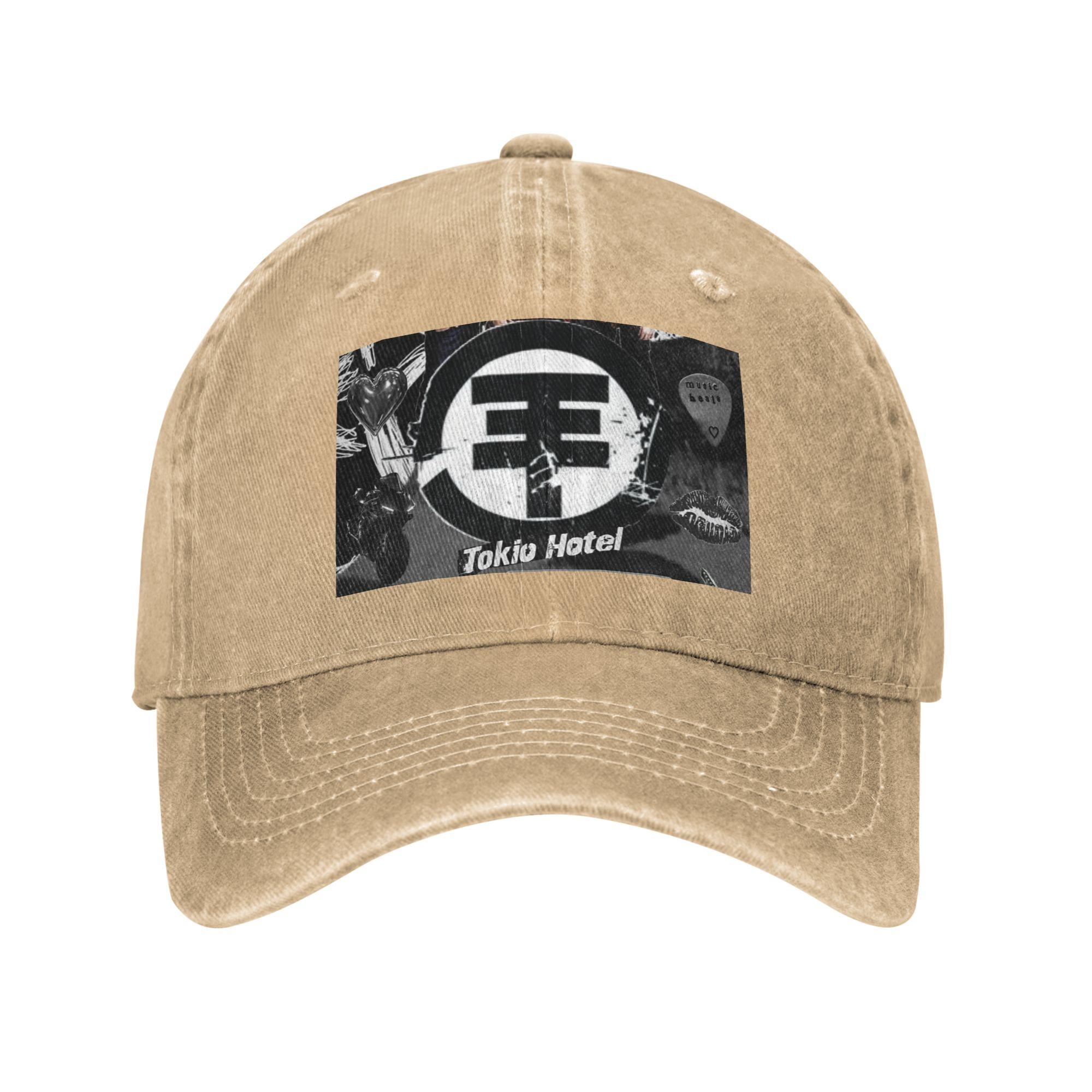 

Tokio Hotel Baseball Caps Snapback Denim Hats Outdoor Adjustable Casquette Sports Baseball Cowboy Hat for Unisex One Size