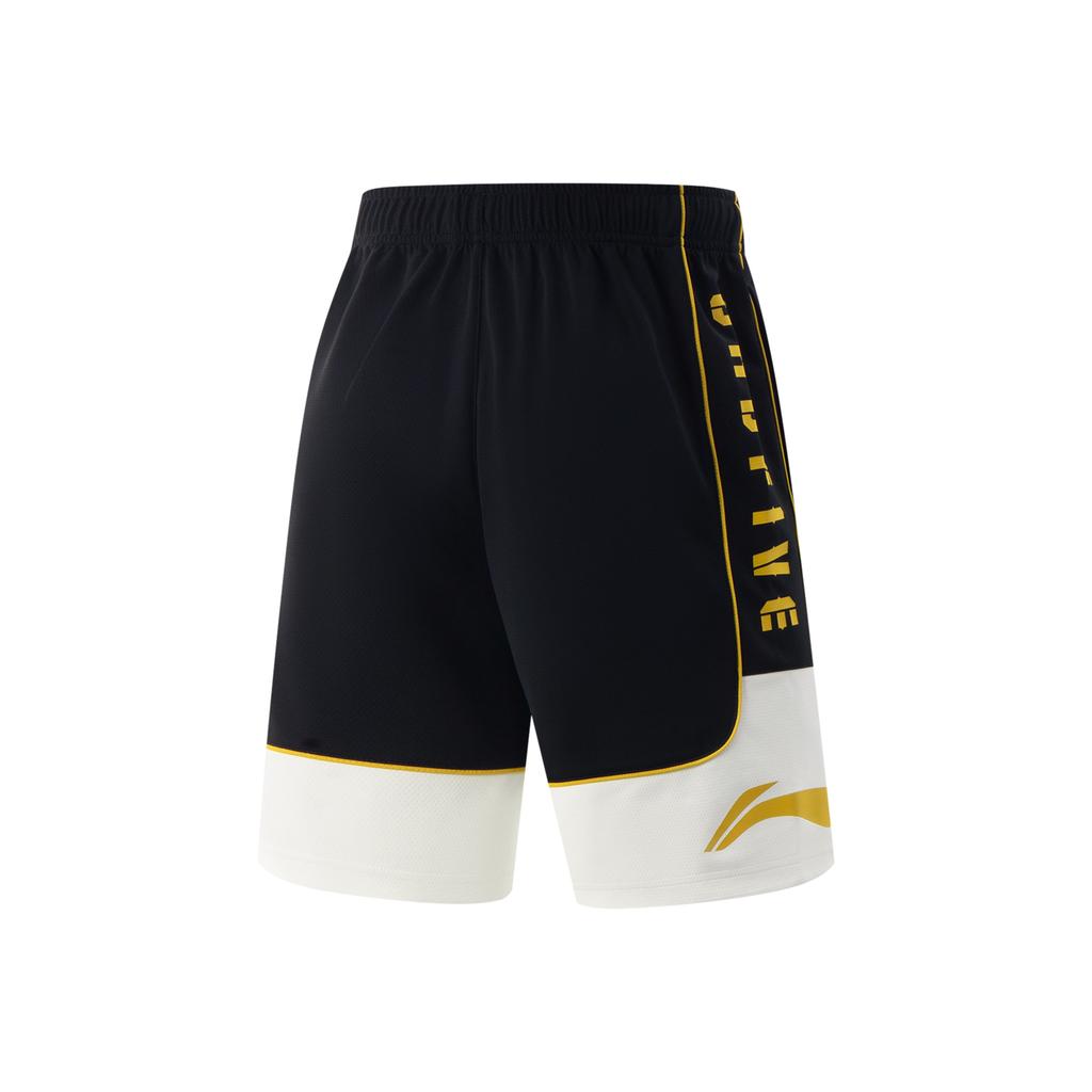 Li-Ning Casual Minimalist Color Block Letter Sports Shorts Men Shorts Black AAPV099-1