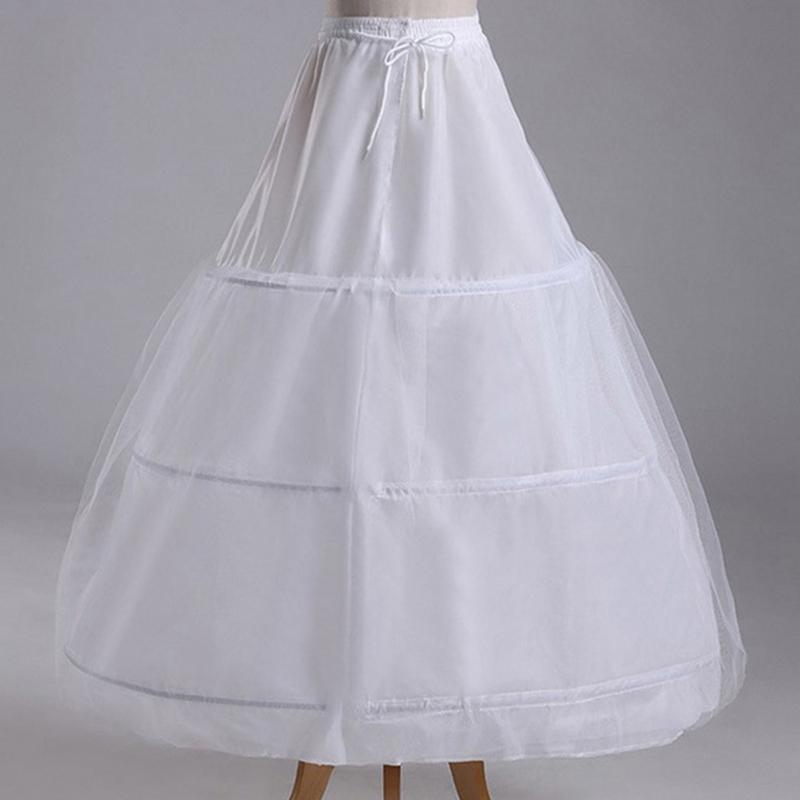 Crinoline Underskirt Petticoat Floor Length for Women Girls Bridal Dress Vintage Ball Gown White Hoop Skirt