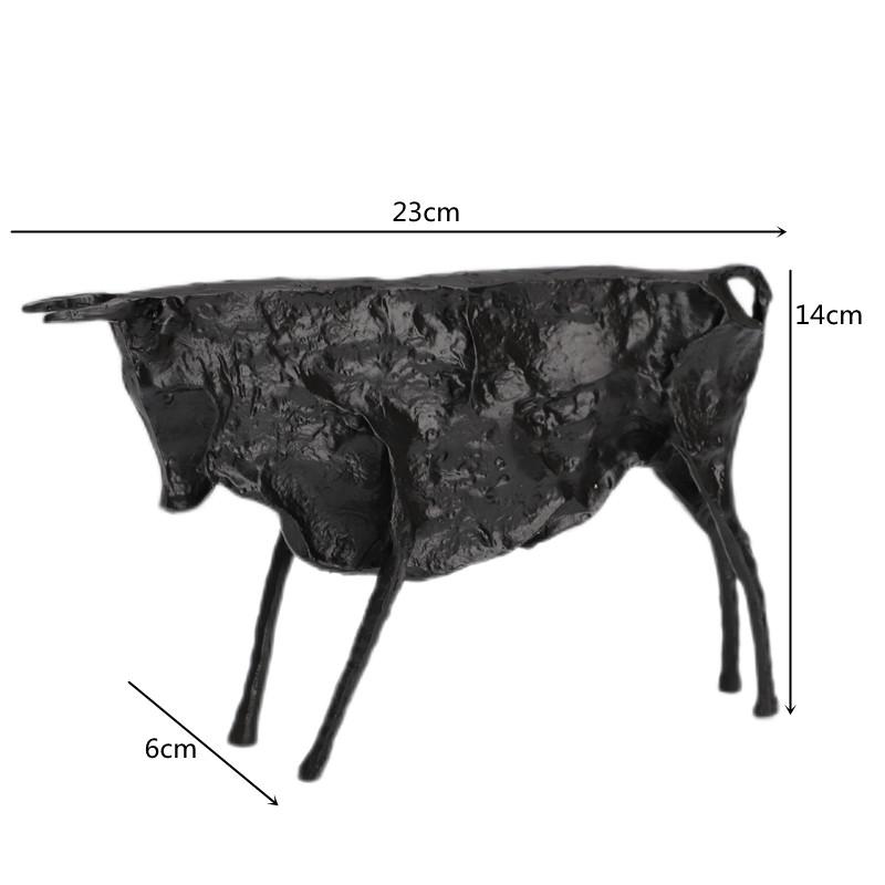 

Picasso s Famous Sculpture of The Iron Cow, Abstract Art Cast Iron Black Cow Statue, Home Decoration, Gifts, Art Ornaments чорний