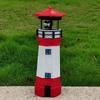Solar-Powered LED Rotating Lighthouse Garden Ornament