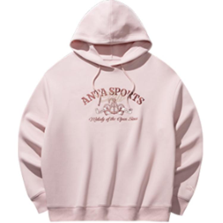 

Anta Loose Fit Retro Hoodie Women tops Lychee-Pink 162518718S-2 XL