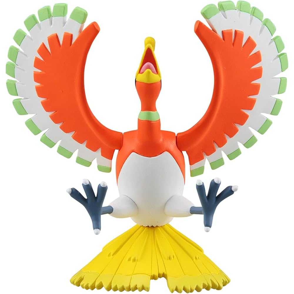 Pokmon Moncolle ML-01 Ho-Oh Collectible Figure 10cm Tall PVC Toy