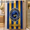 StrandtuchParramatta Eels Benutzerdefinierter Name Text Personalisierbares Weiches Handtuch für Strand Pool Innenbereich Heimdekoration Geschenk
