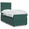 VidaXL Slatted Bed Base with Mattress Dark Green 90x200 Cm 3294547